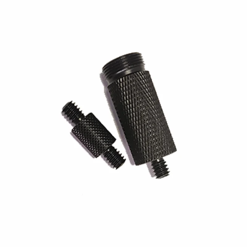 2 قطعة سبائك الألومنيوم 1/4 تمديد مسامير مزدوجة الأطراف إلى 1/4 ، 3/8 و 5/8 مسامير محول ترايبود لملحقات الكاميرا