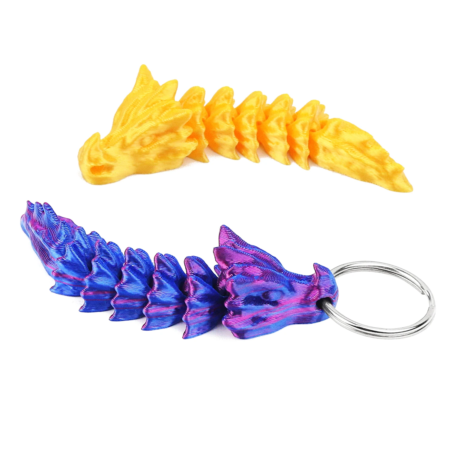 3D printed dragon pendant, keychain, backpack pendant, jewelry, high aesthetic value, simple keel