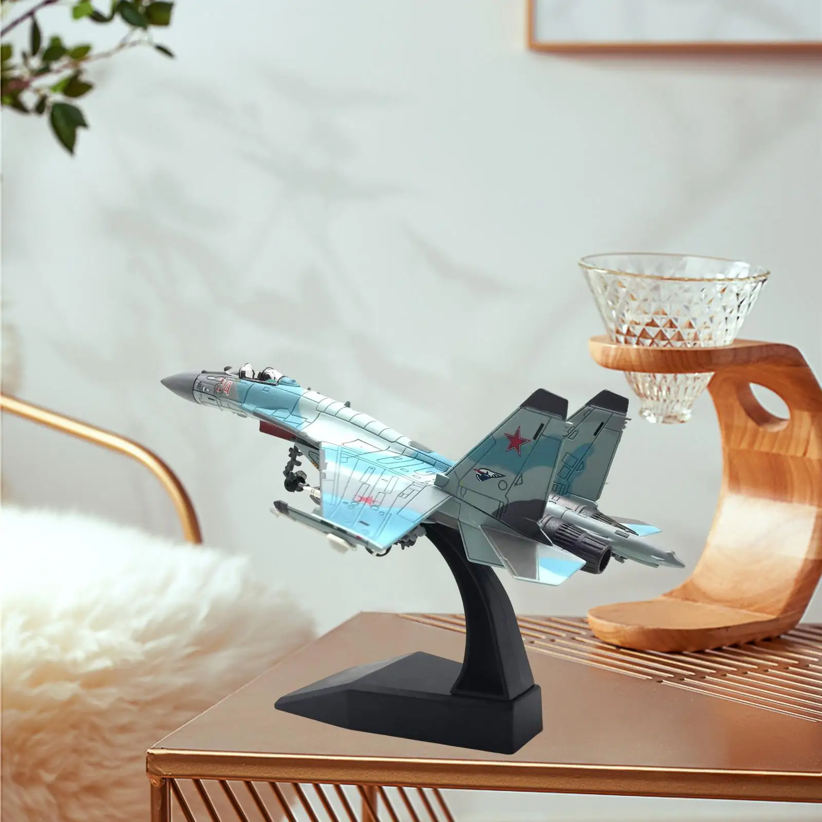 1/100 Scale Fighter Plane รุ่นโลหะผสม Diecast สําหรับ Office Room Table ของขวัญ