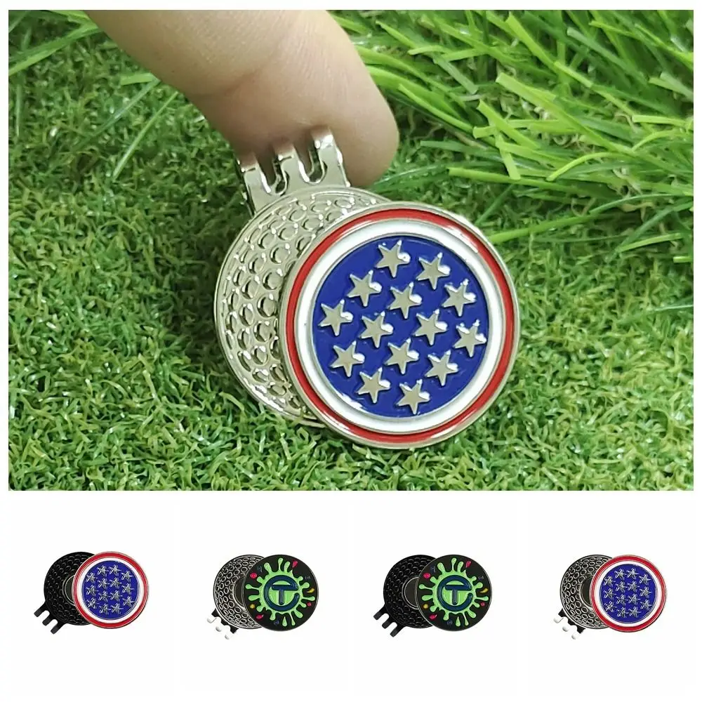 Portable Magnet Magnetic Golf Marker Marker Metal Golf Hat Clip Lightweight Multicolor Golf Caps Clamp Golf Beginner