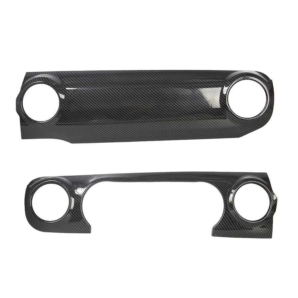 For Jeep Wrangler JL 2018-2023 Carbon Fiber Console Dashboard Panel Cover Trim2* image 4