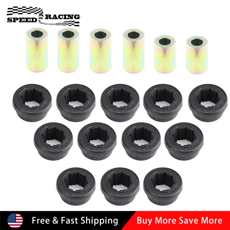 Kits de bagues en polyuréthane pour bras de commande inférieur, 12 pièces, avec manchons de montage en acier, pour Honda Civic EK Series 1996 – 2000