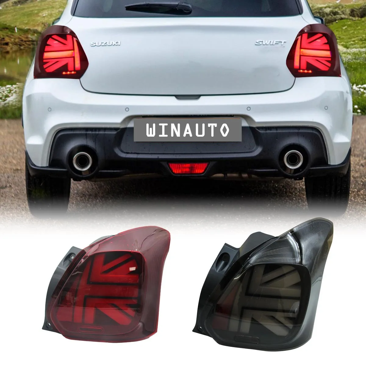 

Juncar подходит для Suzuki Swift 2017-2020, светодиодный задний фонарь, модификация стоп-сигнала, фонарь заднего хода, прямые продажи с фабрики, красный