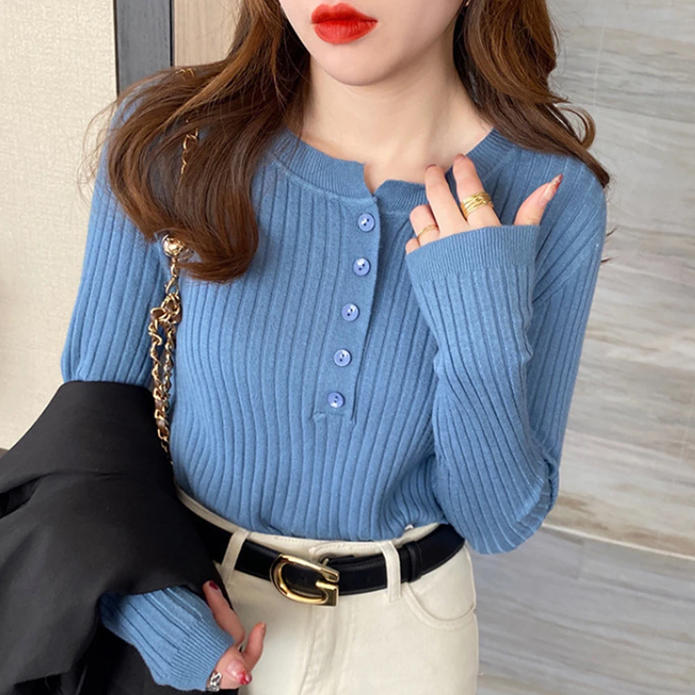 

Autumn Women Sweaters Long Sleeve V Neck Knitted Solid Slim Sweater Female Casual Jersey Tops Knitted Sweater Clothes