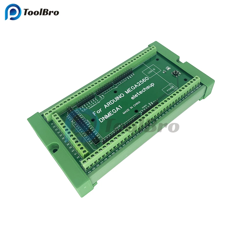 DIN Rail Mount Screw Terminal Block Adapter Module for Arduino MEGA2560 R3