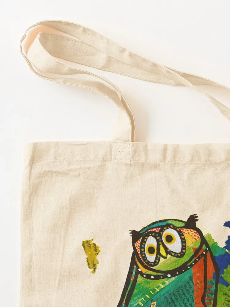 Owl Flirting with the world II Tote Bag tote bags aesthetic Shopper Canvas bag shopper bag women