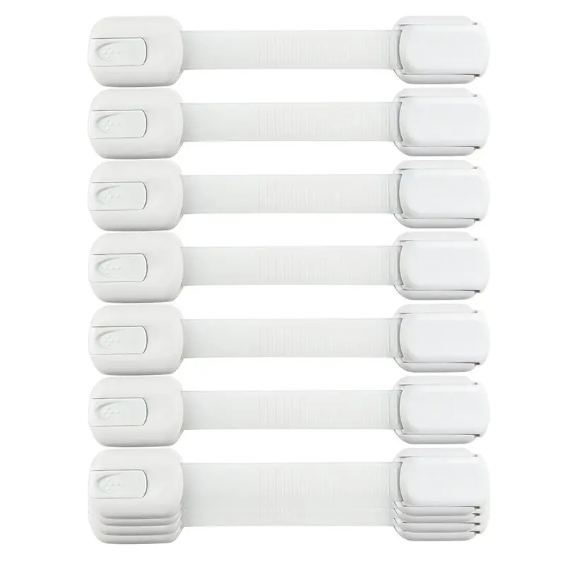 

Замки-фиксаторы для шкафов, ящиков, бытовой техники, холодильников и т.д. A59Z-Secure (10 шт.) - на клейкой основе, без сверления