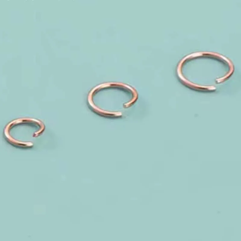 10pcs Authentic 925 Sterling Silver Open Jump Rings