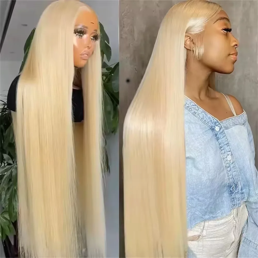 

30 38Inch 613 Blonde Wig Bone Straight 13x6 Hd Lace Frontal Wig Colored Wigs Brazilian Wig On Sale High Density Lace Wig
