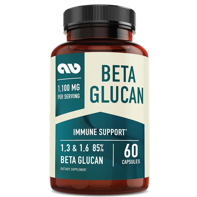 Suplementos beta-glucose para suporte de intensidade, pele e intensidade, não OGM, vegetariano, 1,3D e 1,6