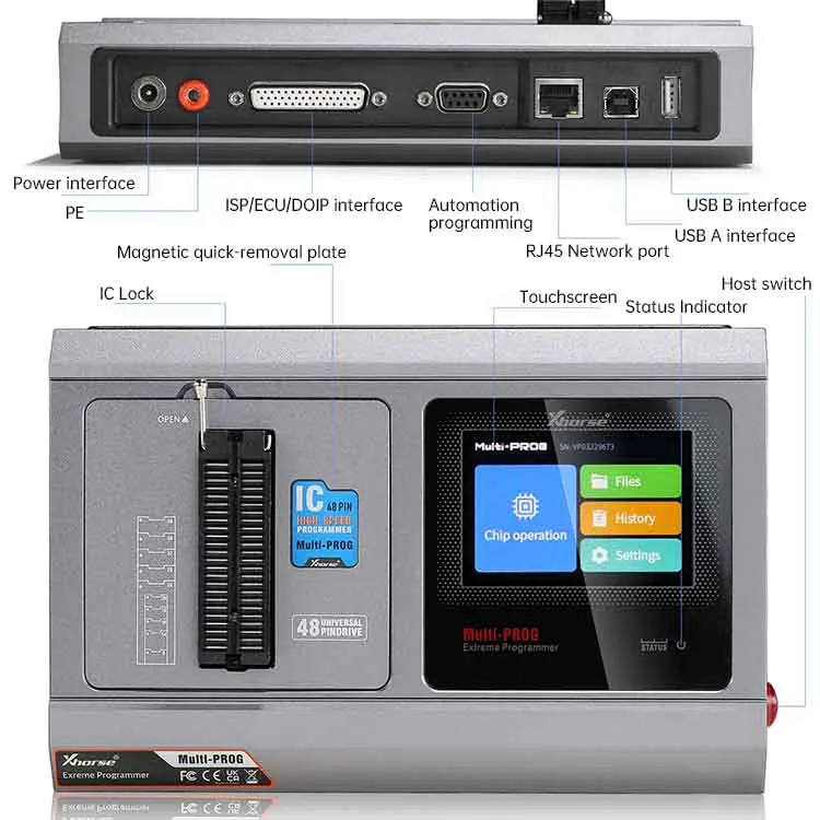 Xhorse Multi Prog Multi-Prog Programmer ECU Gearbox Programmer Update von VVDI Prog mit kostenlosen MQB48-Lizenzschreibchips