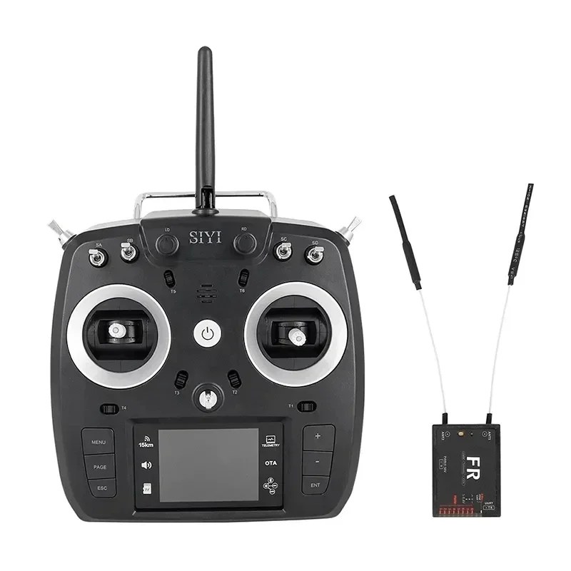 SIYI New FT24 2.4GHz 12CH 15KM Long Range Transmitter with FR/FR Mini OTA Receiver for External R9M/TBS Multi-protocol RF System