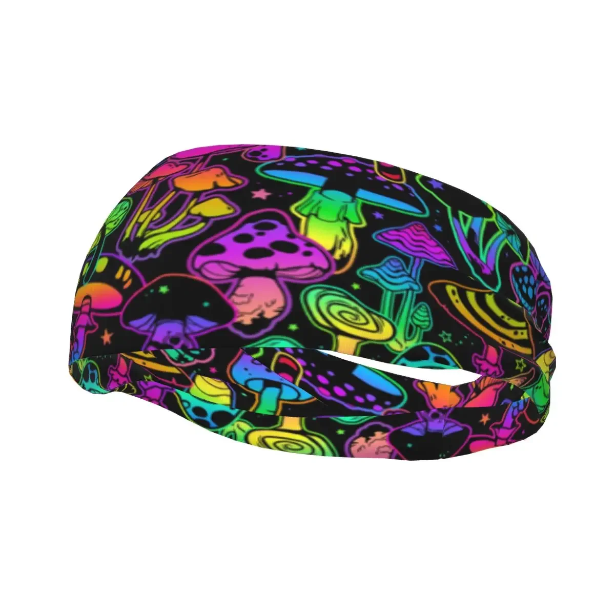 Sports Sweatband Breathable Headband Sweat Hair Head Band Psychedelic Mushrooms Print Yoga Headband