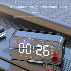 Multifunctional Bluetooth Speaker GS7 Mobile Phone Holder Computer Desktop Mini Clock Alarm Clock Small Speaker Bluetooth Speake