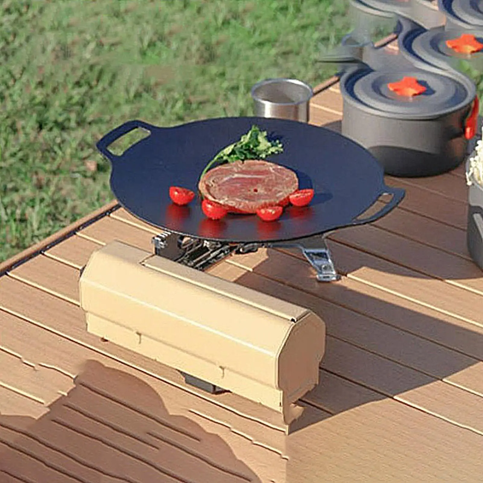 

Portable Camping Stove Backpacking Stove Cooker Burner For Cooking Survival Mountaineering Backpacking Hiking Road Trip Picnic