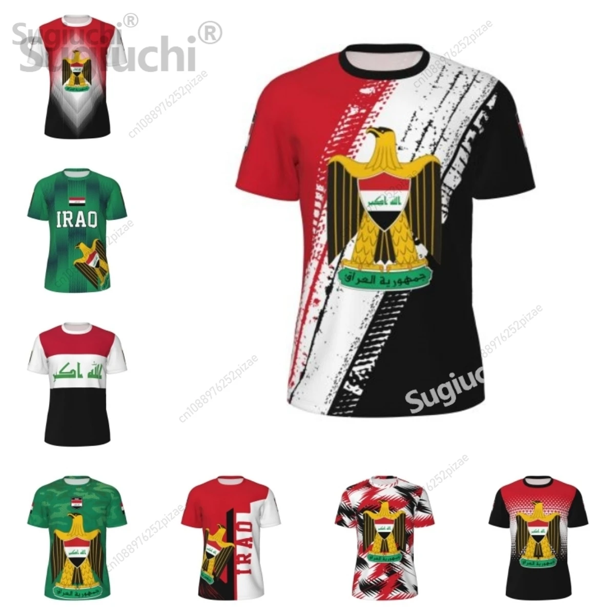 

Новинка 2025 года, сетчатые футболки с 3D принтом и флагом Ирака, мужская и женская одежда, спортивная дышащая футболка для бега, велосипеда, тенниса, фитнеса