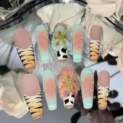 Hand-worn Nail Hand-carved Nail Patch Smudge Fake Nails Pressed On