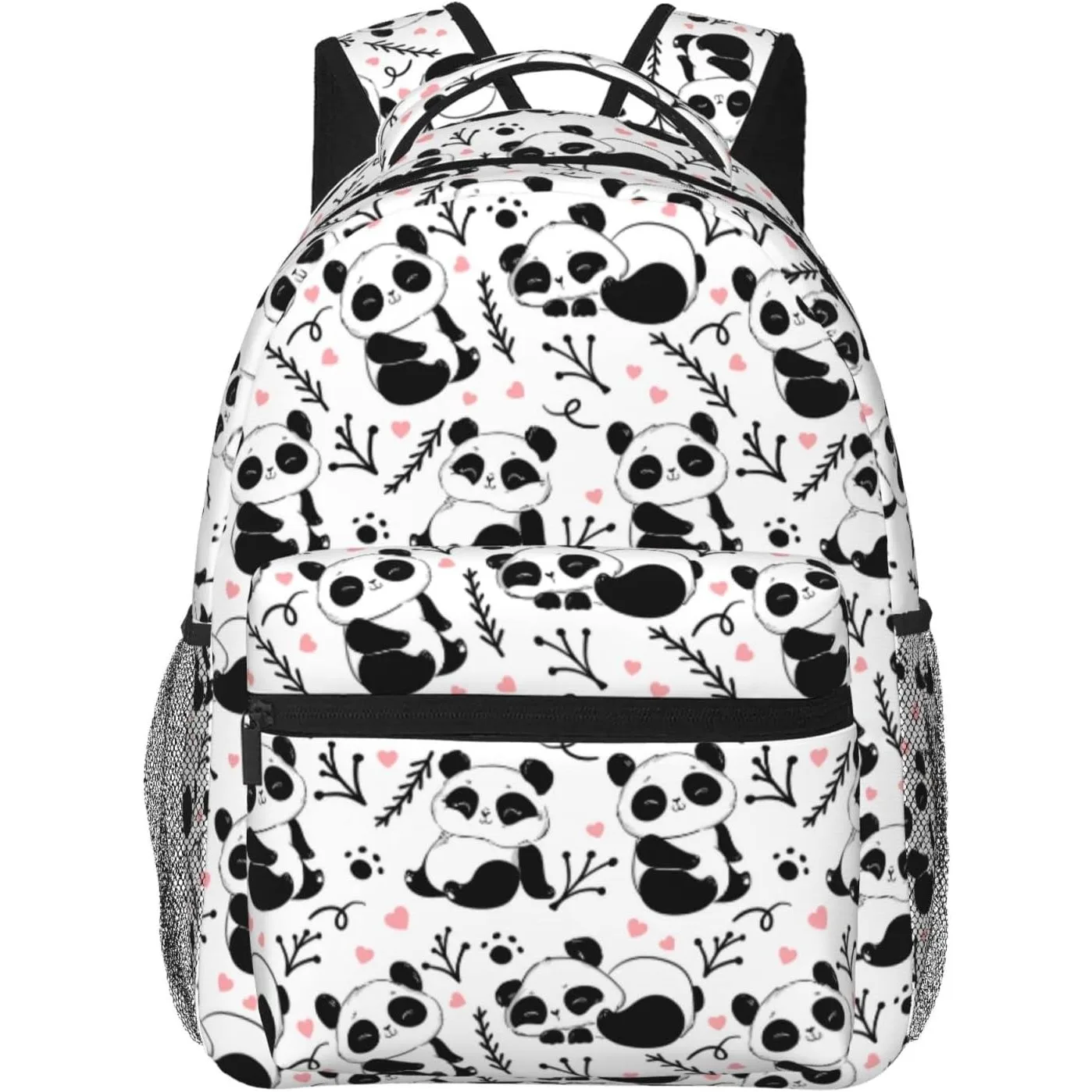 

Cute Cartoon Panda Large Backpack for Men Women Personalized Laptop Tablet Travel Daypacks Shoulder Bag