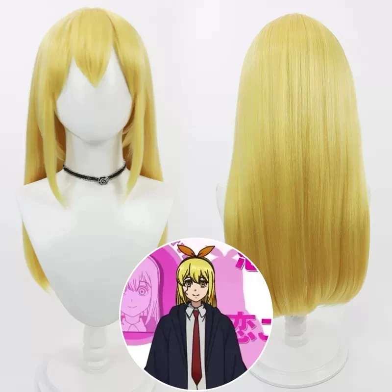 

Anime Mashle: Magic and Muscles Lemon Irvine Cosplay Wig Long Golden Yellow Wigs Heat Resistant Synthetic Hair Halloween Party