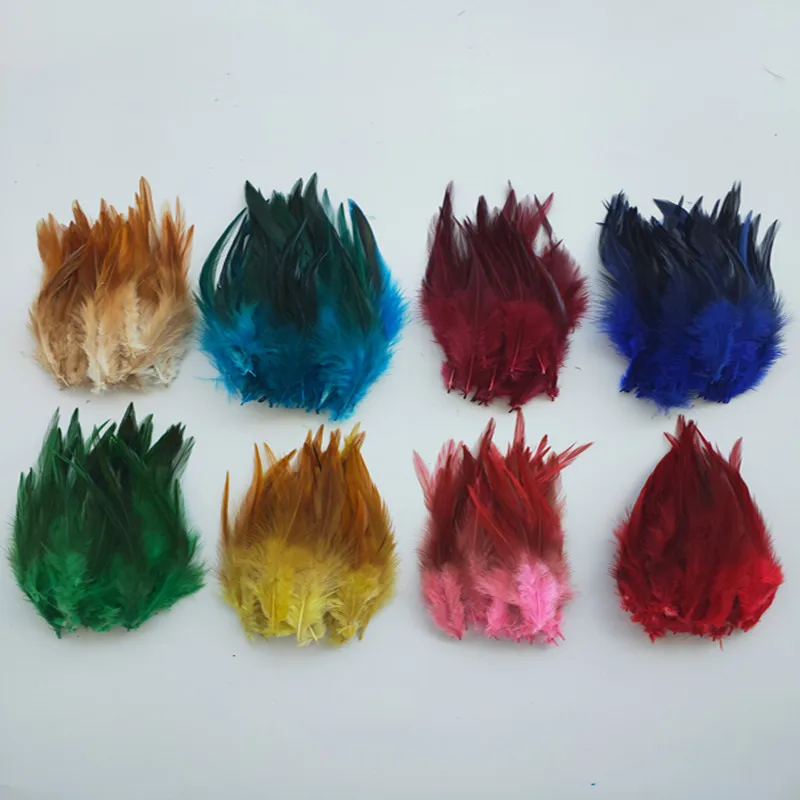 beautiful!Hot sale! Natural Pheasant Chicken 100pcs 15 colors Beautiful Rooster feather 13-15cm/5-6Inch DIY Craft Decoration