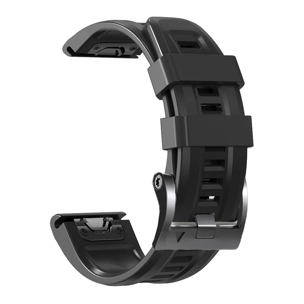 26 22mm Silicone WatchBand Strap For Garmin Fenix 6 6X Pro 5 5X Plus Enduro Epix Gen 2 WristStrap QuickFit Release Bracelet