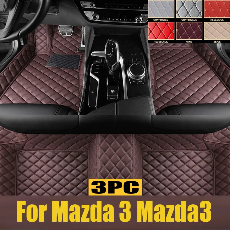 

Car Floor Mat for Mazda 3 Mazda3 Axela BM BN Sedan 2014~2018 2015 Foot Parts TPE Liner Carpet Pad Custom Cover Rug trunk mat