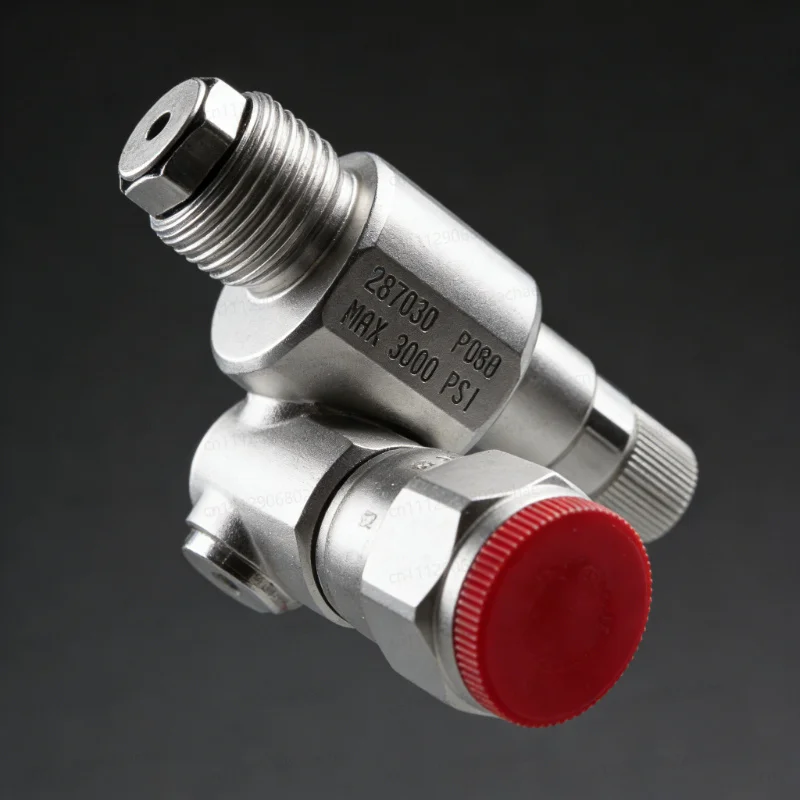 Airless Paint Spray Gun Paint Sprayer Adapter 287030 CleanShot Shut-off Valve Swivel Joint Thread 7/8-Inch 180 Degree Ro 1PC/set