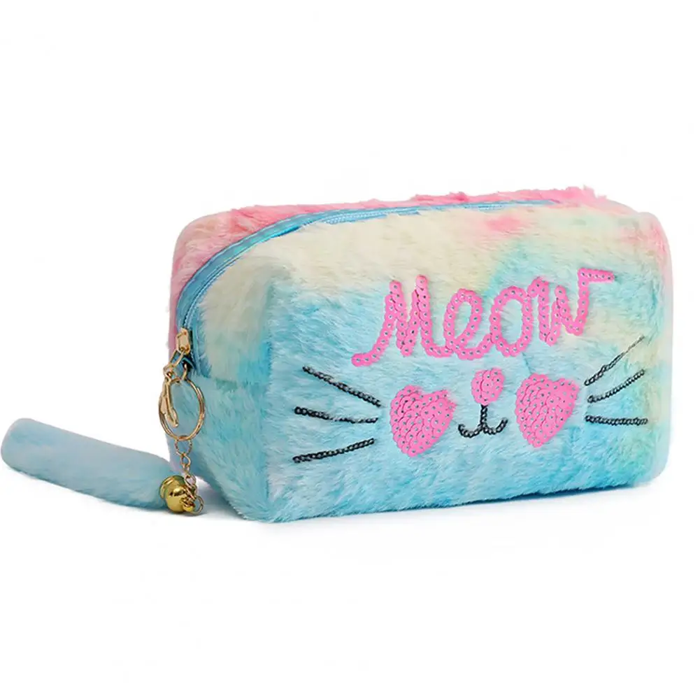 Pencil Case Plush Pencil Pouch Stationery Storage Container for Students children pen case