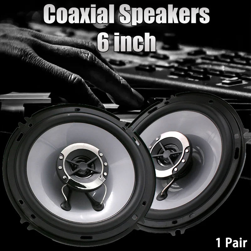 

6 Inch Car Speakers Universal Car 2-Way Coaxial Speakers High Quality Car Audio Speaker Auto Music Stereo Full Range Frequency