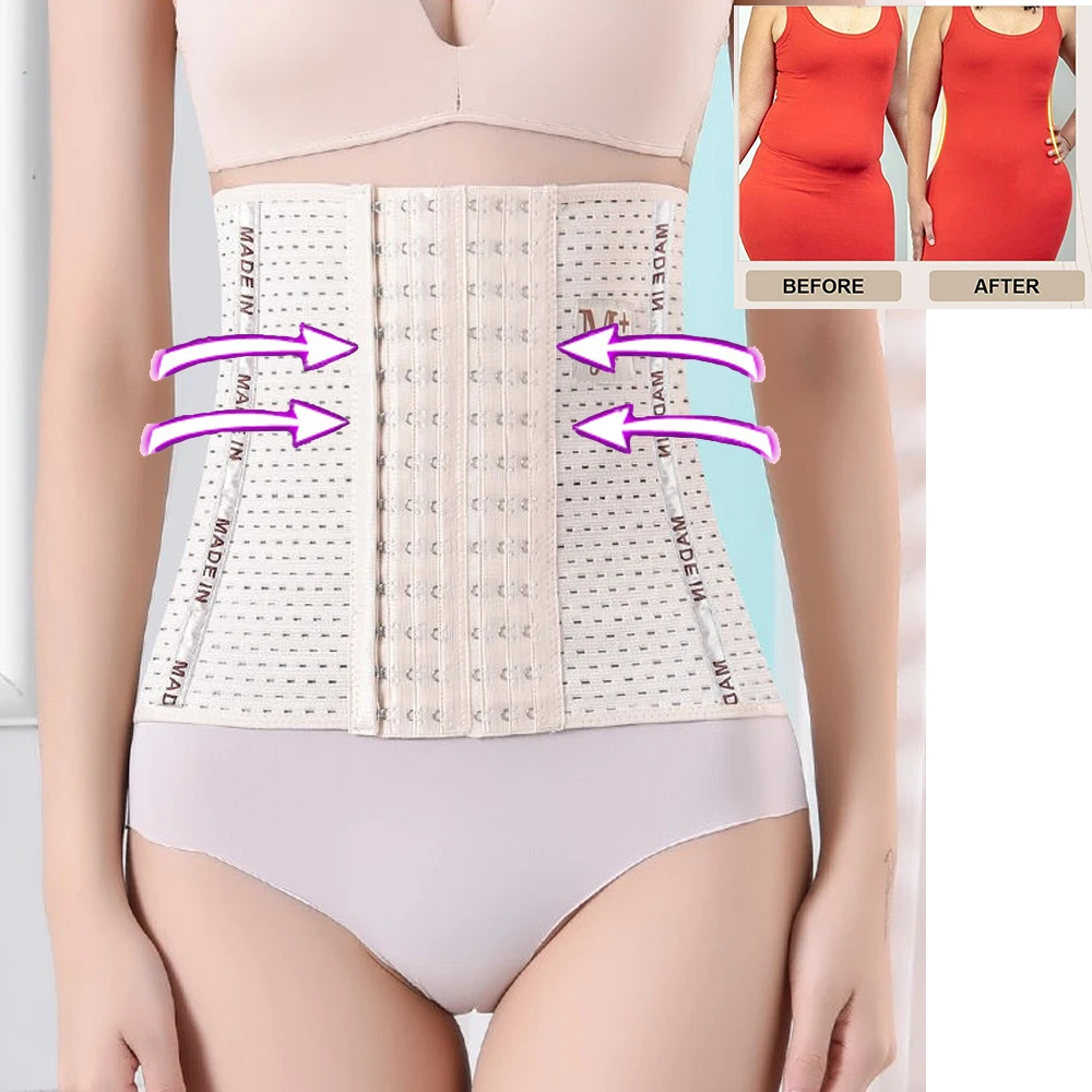 Shaper Do Corpo De Poliéster Para Mulheres, Cinto De Controle De Barriga, Cinto De Emagrecimento, Aparador De Ganchos, Post Parto, Blends Hooks