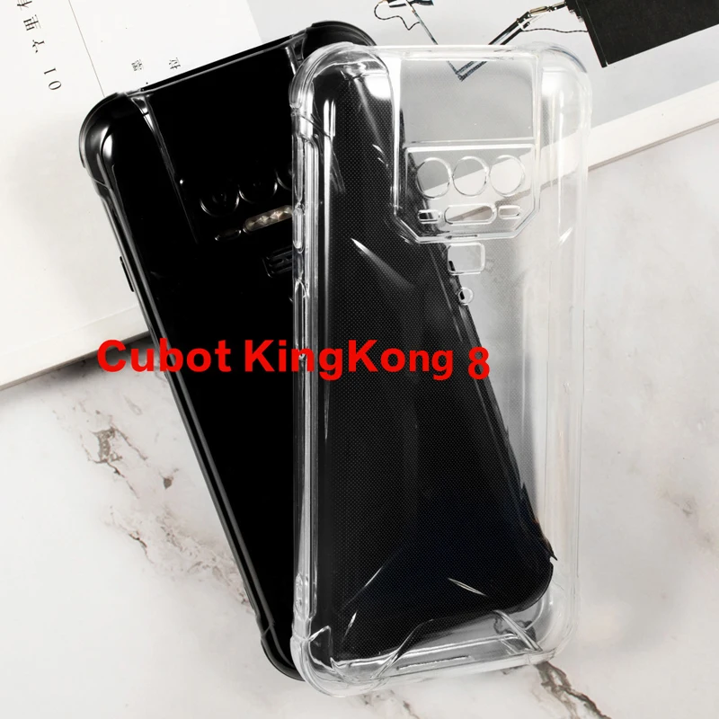 Shockproof Ultra-thin Clear Phone Case For Cubot KingKong 8 Case Silicone Soft TPU Cover For Etui Cubot King Kong 8 Bumper 6.53