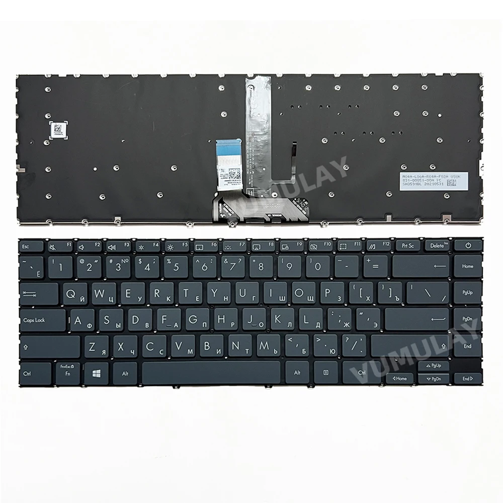 Russian Backlit Keyboard for Asus ZenBook UX425J UX425JA UX425E UX425EA U4700 UM425I UM425IA RU SN3591BLSG-A3900-XAA