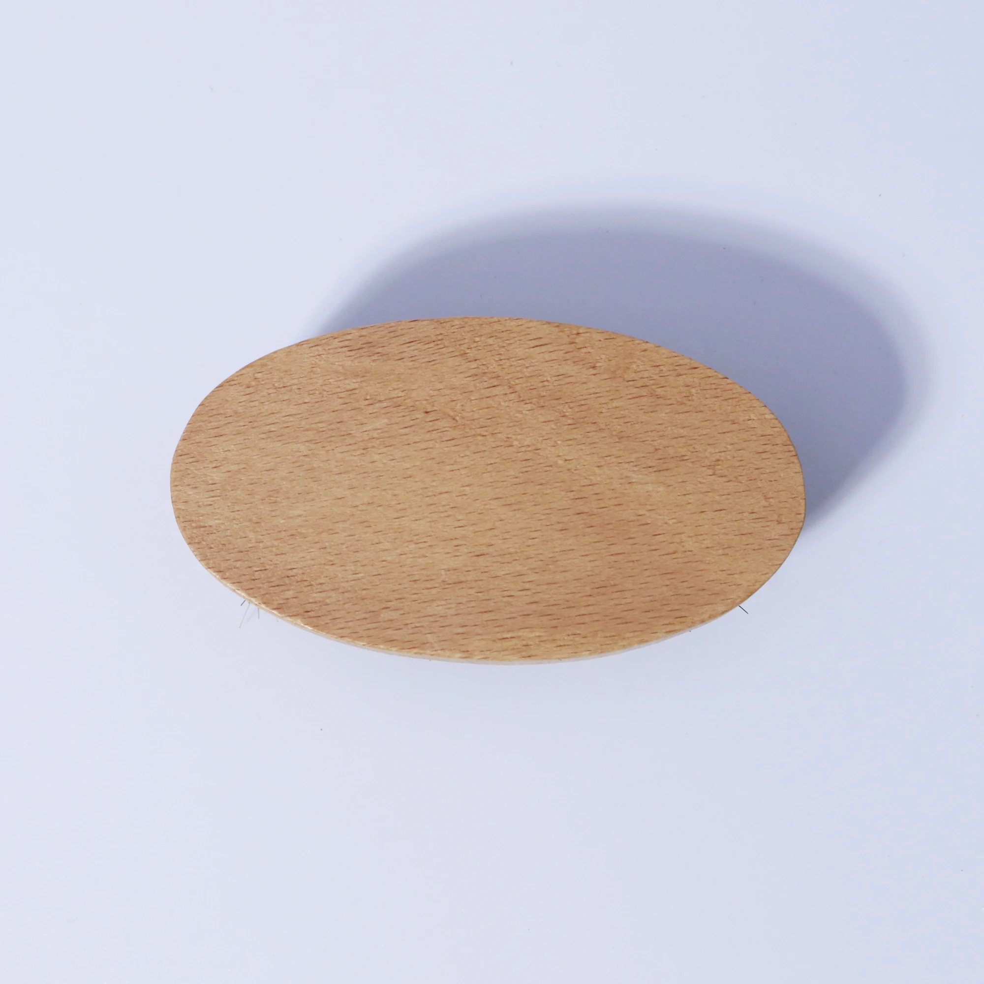 Holz-Bartbürste, Ovale Bartbürste mit Holzgriff, Natürliches Schönheitswerkzeug, Kompakte Reisegröße, Speziell für Echthaar-Perücken – Detail 5
