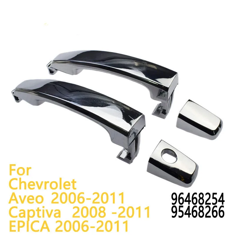 1PC Exterior Door Handles for Chevrolet Epica Aveo Captiva 2006-2011 Chrome Outside Door Handle Front Rear Left Right