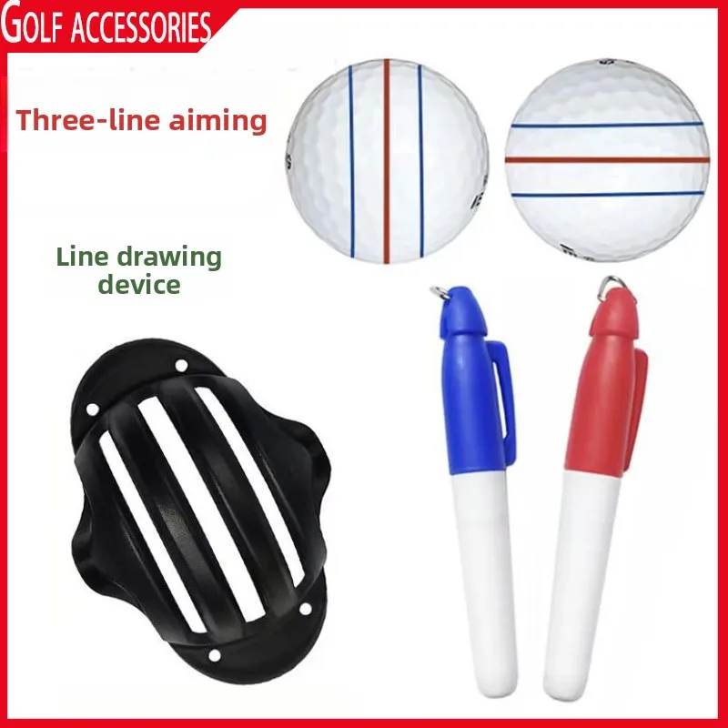 

Golf Drawing Tool Push Rod Balance Line Drawing Set Mold Shell Three Line Aiming Customized Golf Accessories