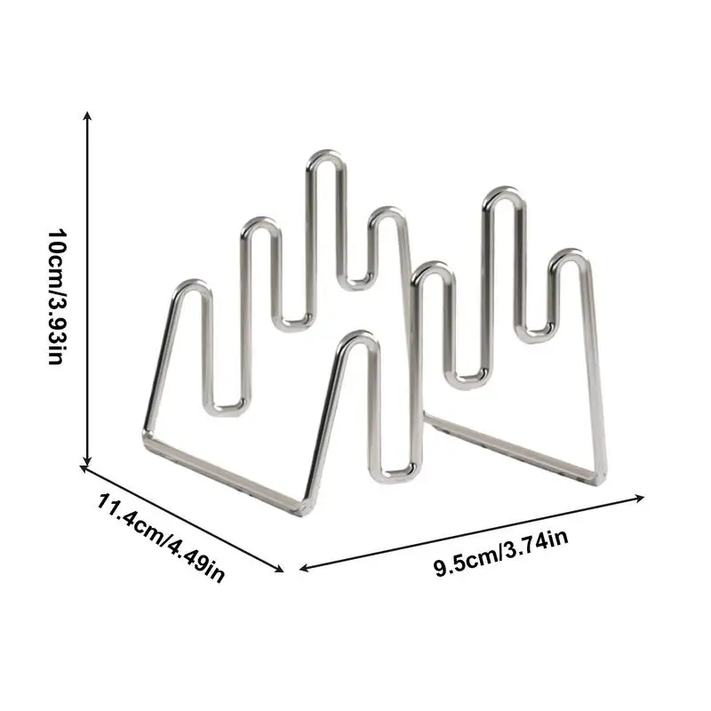 Support organisateur de planche à découper, support organisateur en acier inoxydable pour plaque peu encombrante, conception à 3 fentes, rangement de planche à découper