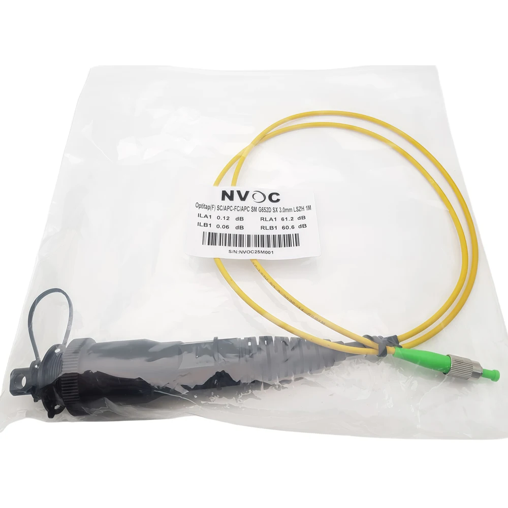 IP67 Waterproof Corning Female Mini SCAPC 1M 2M 3M 5M 3.0mm Yellow Cable to FC/APC OptiTap Outdoor Fiber Connector Patch Cord