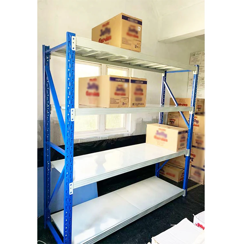 

Manufacturer 200kg Per Layer Heavy Duty Durable Adjustable Warehouse Pallet Steel Storage Rack System 5 Tier Boltless Shelving