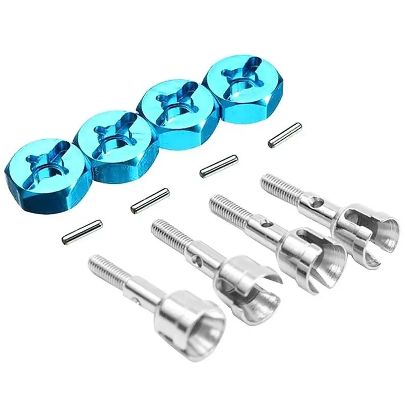 Wheel Conversion Set Axle & 12Mm Hex Dive Hub Turn 1/10 on Road for WLtoys 1/18 A959 A969 A979 A959B A969-B RC Car Upgrade Parts