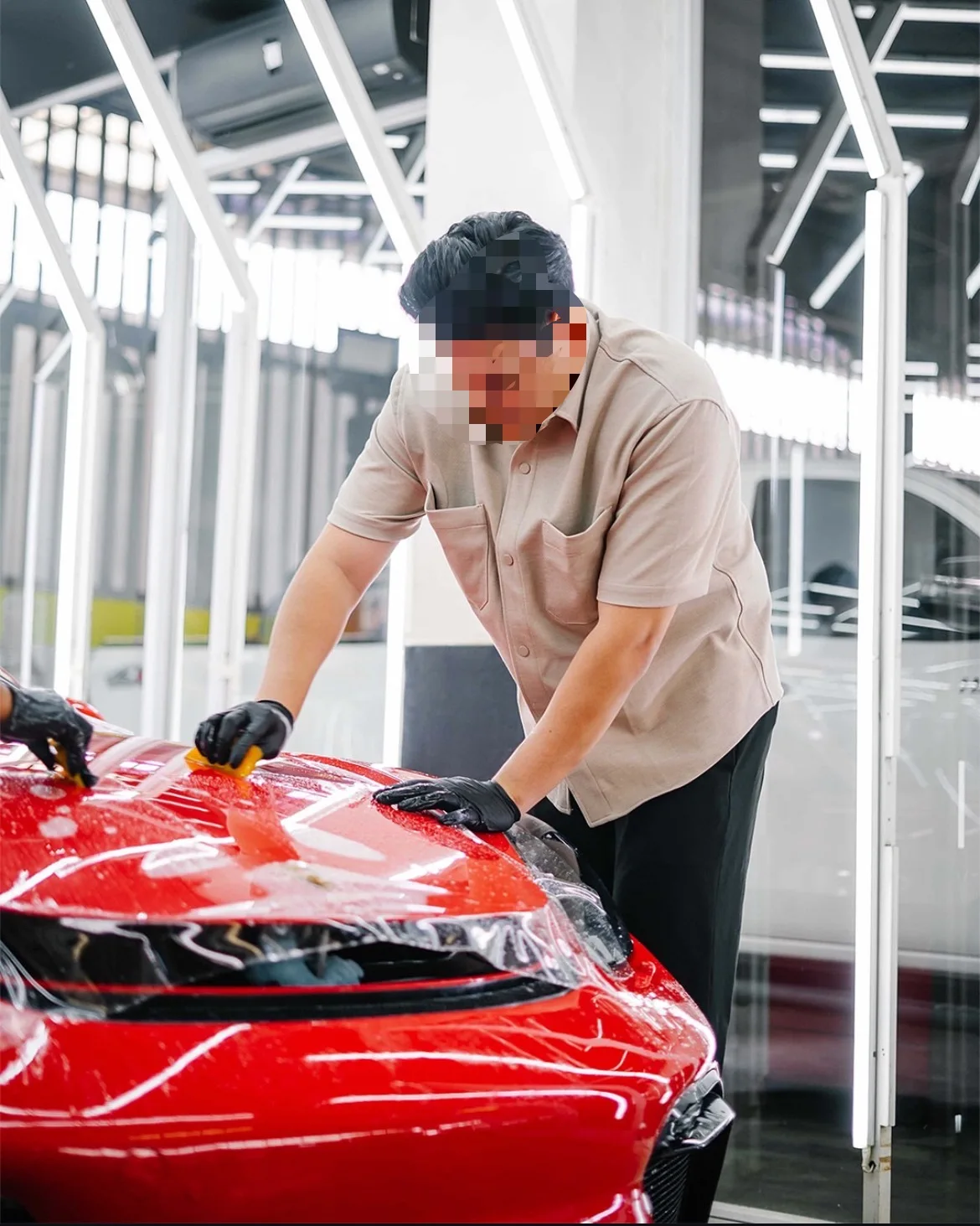 لامعة شفافة 8.5MIL TPU PPF سيارة التفاف الطلاء طبقة حماية غير مرئية مقاومة للخدش المضادة للاصفرار