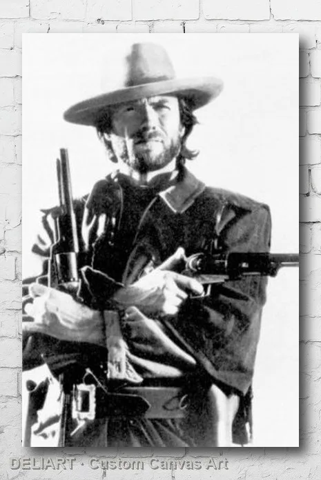 

CLINT EASTWOOD - GUNS Canvas Poster SHRINK WRAPPED OUTLAW JOSEY WALES Custom Size Available Home Decor Room Decoration