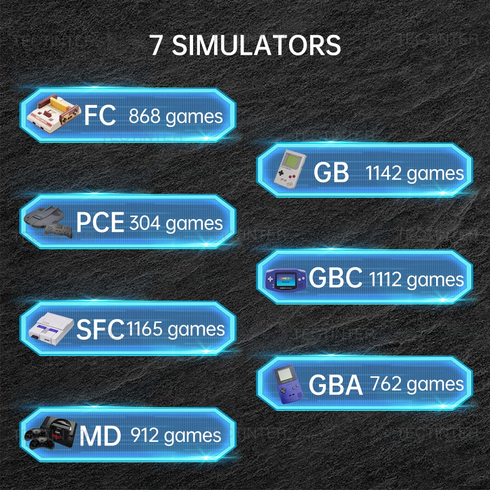 ビデオゲームコンソール,コンソールプレーヤー,AV出力サポート,sf,sfc,gb,gba,6000インチ画面用の内蔵3.0ゲーム