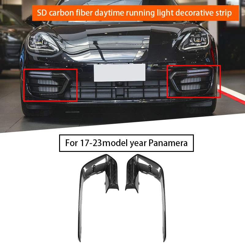 For Porsche panamera 971 2017-2023 SD GTS  Replacement  Carbon Fiber Day Lighting Strip