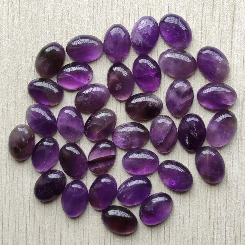 Perles de cabine ovales mélangées en pierre naturelle à la mode, pour bijoux et accessoires de vêtements, 13x18mm, vente en gros, 30 pièces/lot, expédition rapide