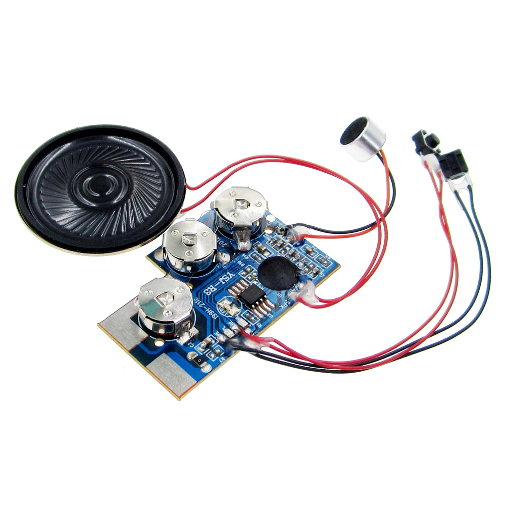 5 uds YSJ-R3 30s 30secs Chip grabador de voz módulo de grabación de sonido música parlante Audio grabable