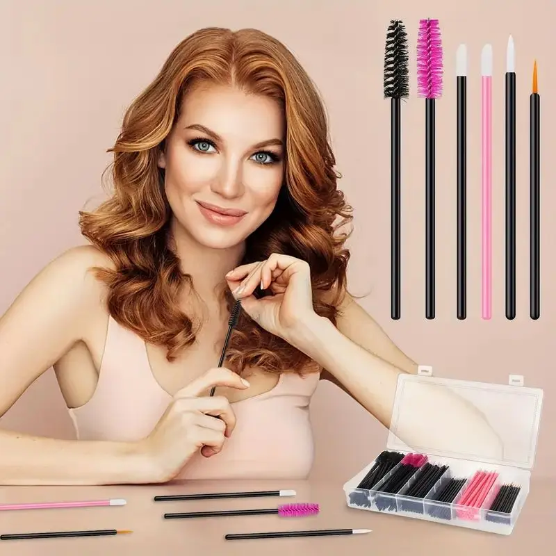 228pcs Makeup Brush Kit With Storage Box - Mascara Wands Eyelashes Brush Gift Set Mother's Day Gift