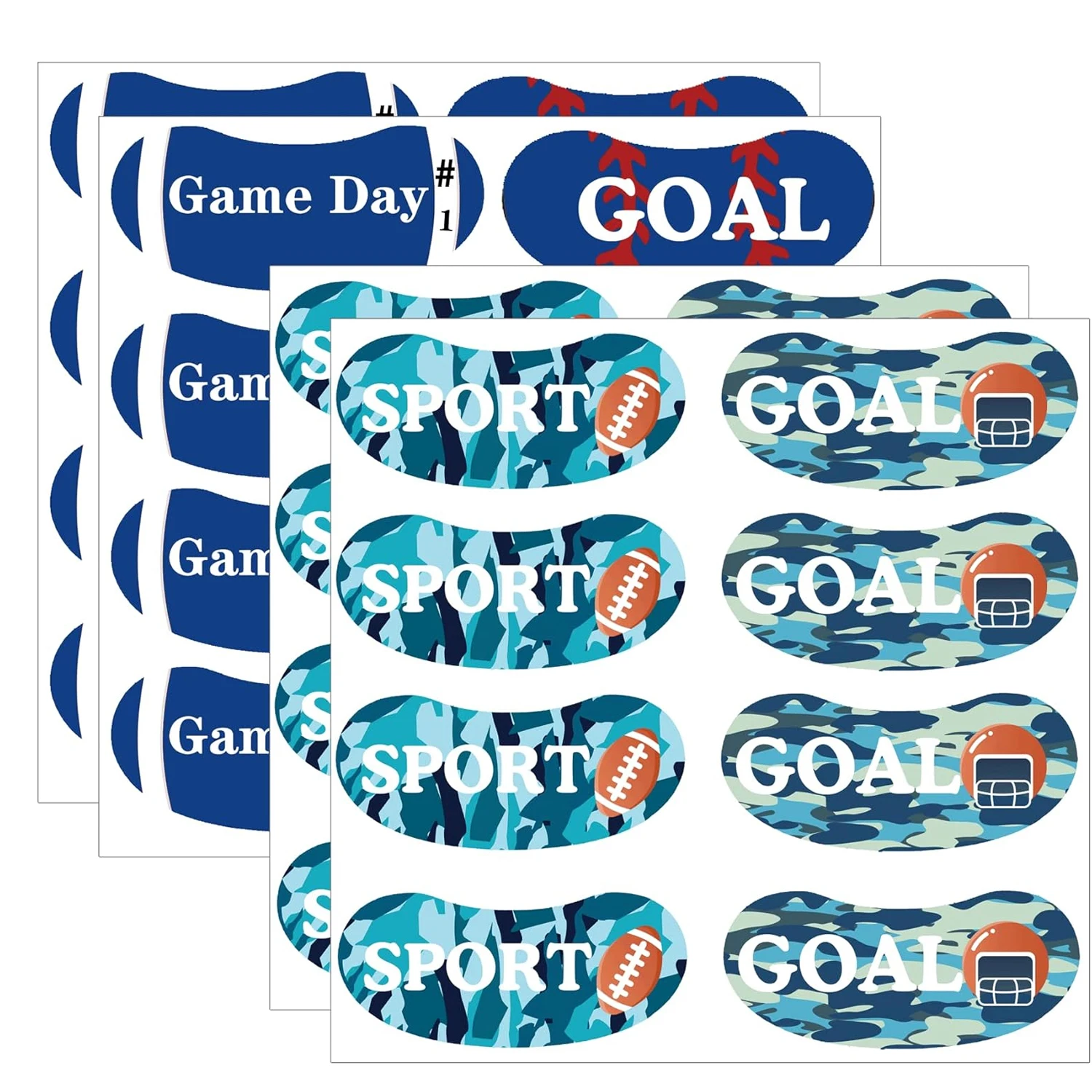 Eye Black Stickers for Sports,Eye Strips Sports Eye Stickers- Customizable Eye Strips Baseball Football Softball Sticker