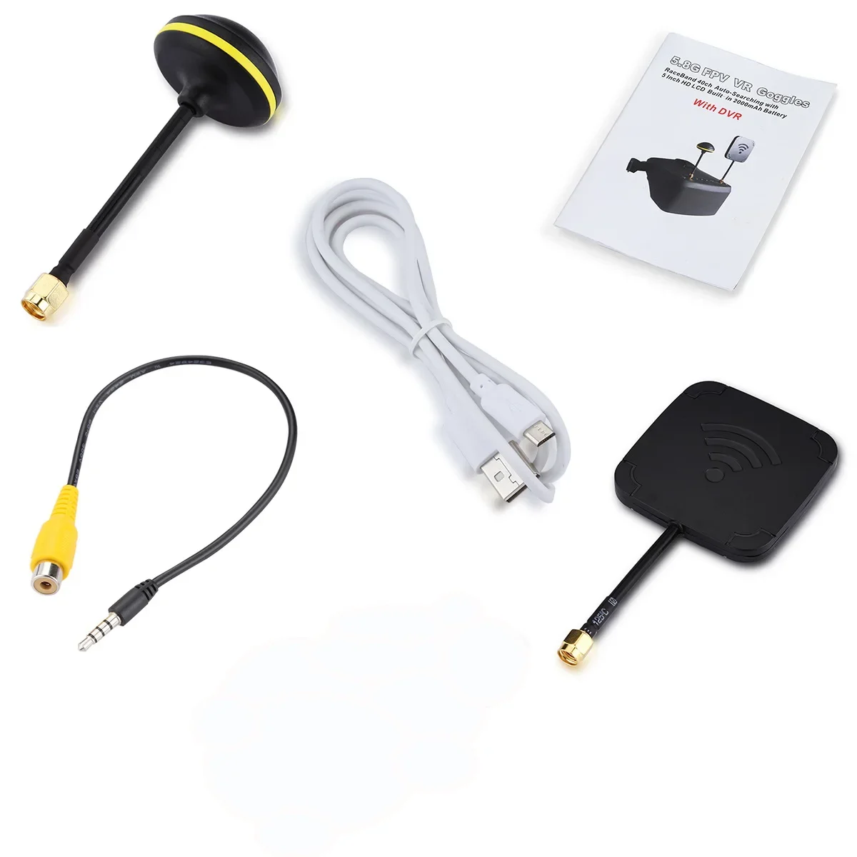 EV800D 5.8G 40CH 5 بوصة 800*480 سماعة فيديو HD DVR التنوع FPV نظارات مع بطارية ل RC نموذج RC طائرة بدون طيار FPV #4