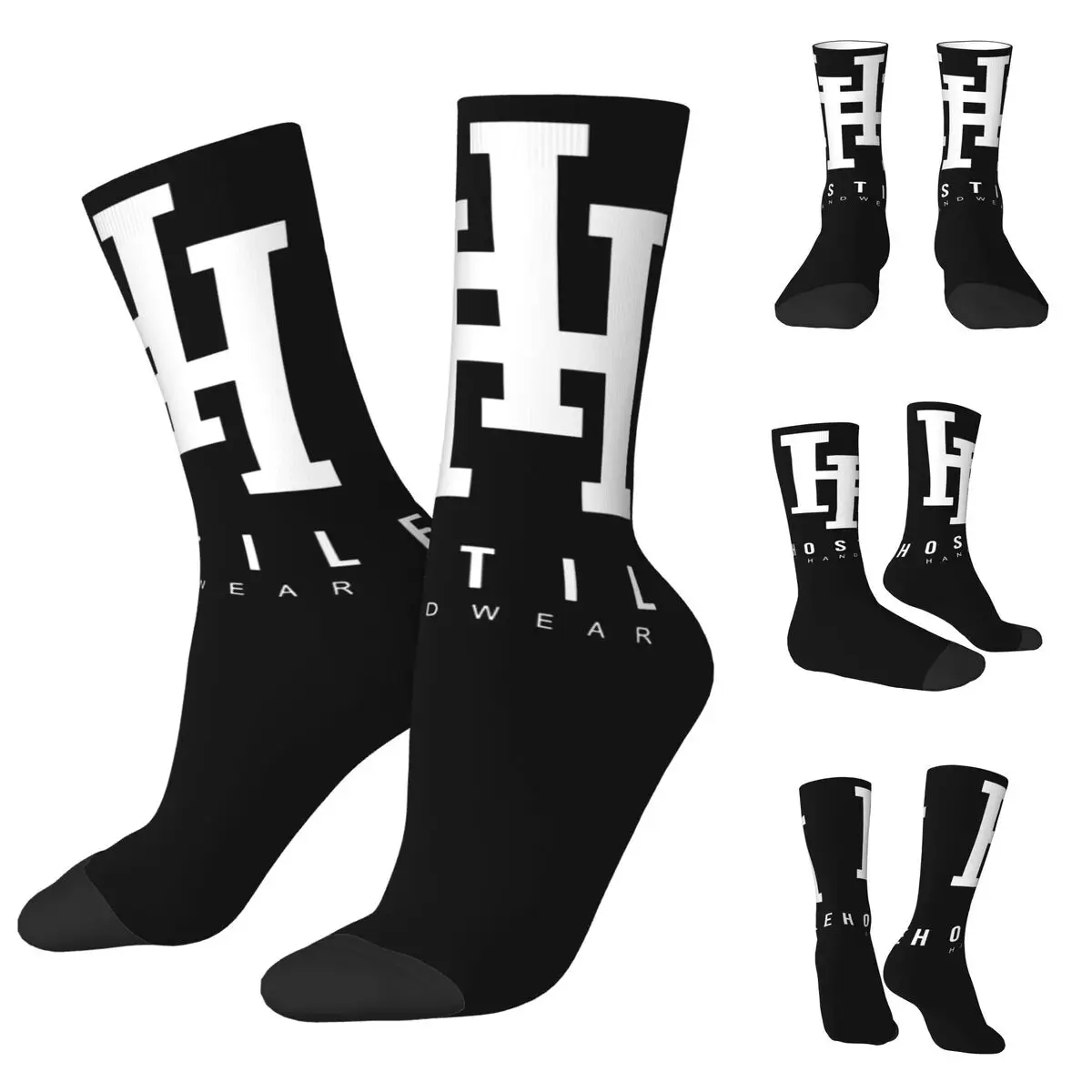 

Hosstile cosy Unisex Socks,Hiking Happy 3D printing Socks,Street Style Crazy Sock