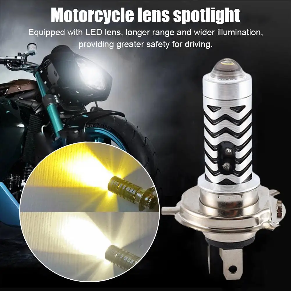 P15D LED Motorcycle Bicolor Lens Spotlight Outdoor Halogen Accessory And Headlight Mini Lamp Waterproof Range Dustproof Hig K7T7